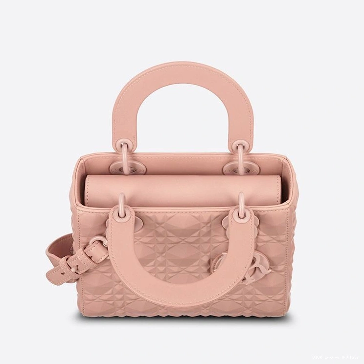 Cheap Motif Dior Cannage Bag Ultramatte My ABCDior Diamond Pink Lady with Calfskin 0724 Luxury